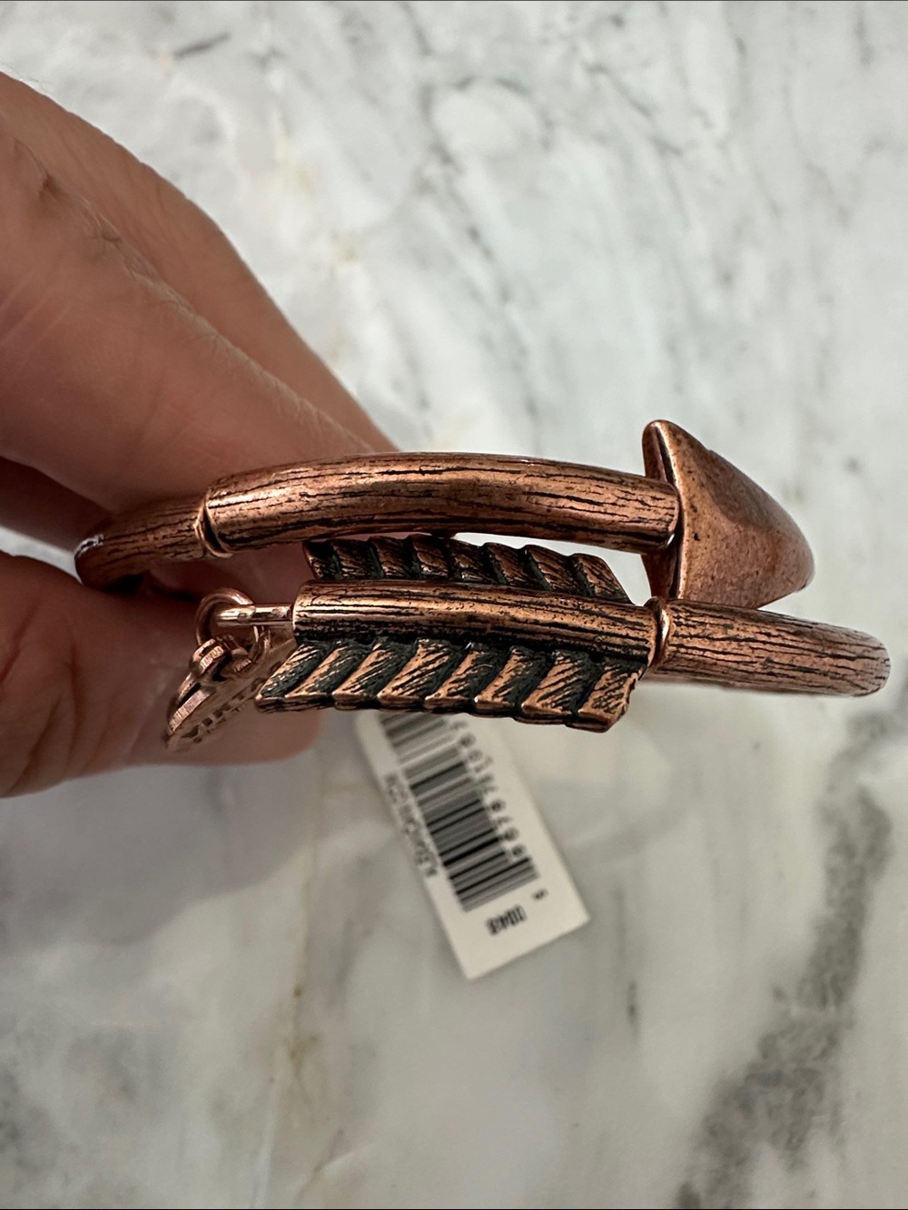 Alex and Ani Copper-Tone LoveStruck Arrow Wrap Bracelet - Picture 5 of 5
